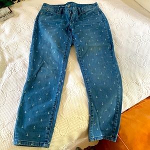 Talbots Flawless Slim Ankle Jeans with Anchors
